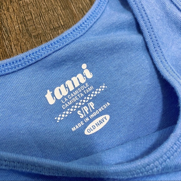 Old Navy Blue Tank Top Casual Cute Summer Top Basic Undershirt Size Small - Picture 3 of 4